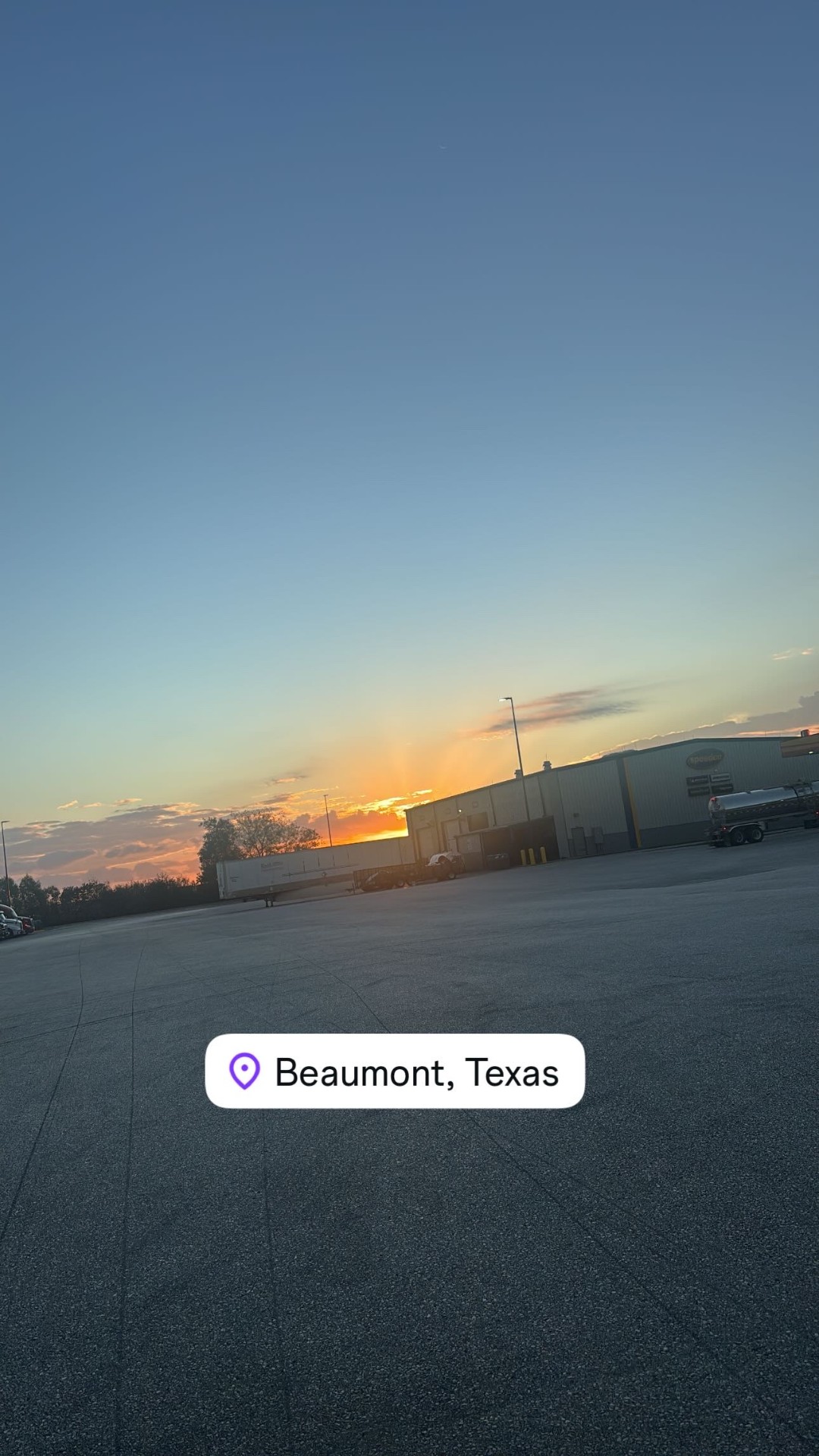 Sunrise stop — Beaumont, Texas